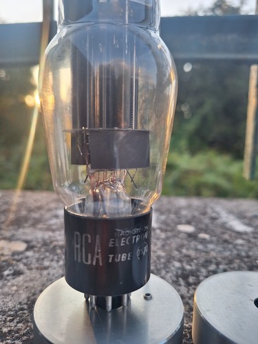 Rca 6as7g black plate - rca,