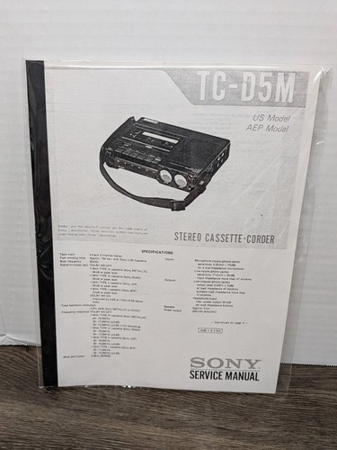 Sony d5m cassette corder - sony, cassette-corder