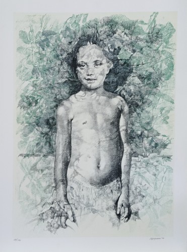 Renzo vespignani litografia - litografia, cm