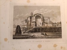 Stampa incisione vedute di