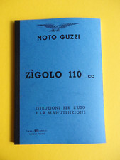 Moto Guzzi Zigolo 110 cc, ital. Manuale, Manuale uso e manutenzione 7. Edit. 1959 