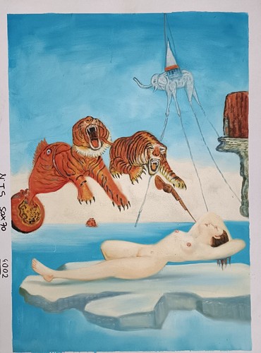 Dipinto moderno salvador - dipinto, dali'