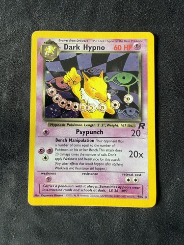 Pokémon dark hypno holo - pokémon,