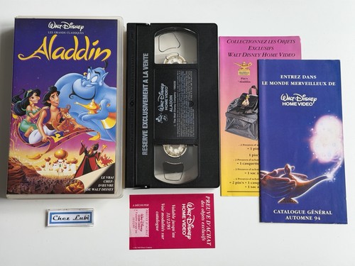 Aladdin cassette vhs - -,