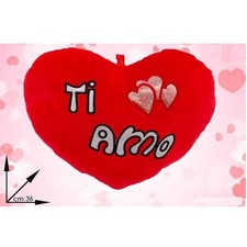 CUSCINO CUORE ROSSO TI AMO 36