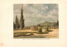 Stampa antica MERATE Villa