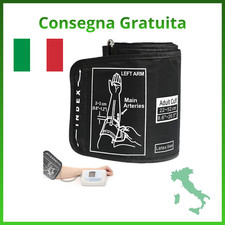 Bracciale Misuratore Pressione 22-52 cm con Connettore, Portatile per Adulti XL