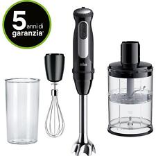 Frullatore a immersione Braun MQ55254MBK potenza 1000W con bicchiere , tritatut