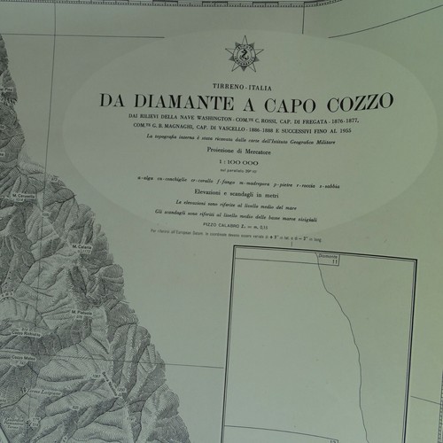 Vecchia carta nautica - vecchia,
