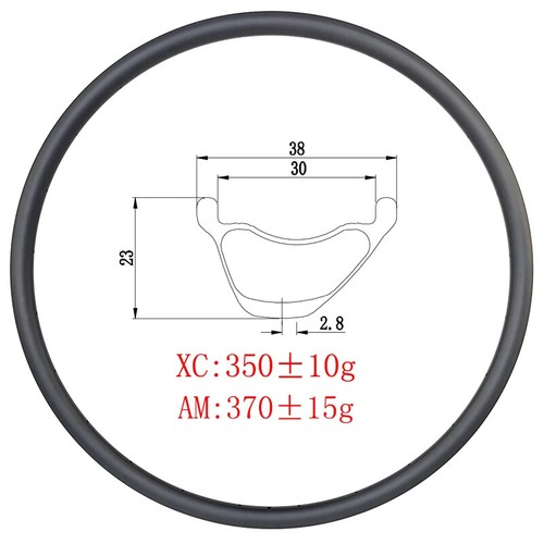 Bicicletta 23mm 29er mtb xc - 38*23mm,