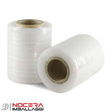 6 MINI BOBINE FILM ESTENSIBILE MANUALE TRASPARENTE, 12.5CM 300G, 23MY, PELLICOLA