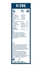 Spazzola tergi posteriore per FORD FORD AUSTRALIA NISSAN SEAT VW ALTEA XL CORDOB