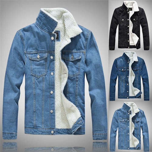 Giacca denim foderata