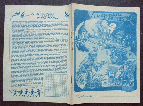 Pinocchio quaderno vintage - pinocchio,