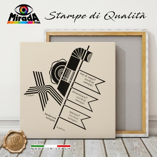 Quadro vintage depero - vintage, f.