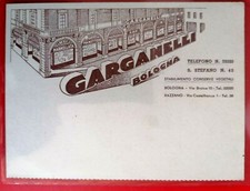 PUBBLICITARIA GARGANELLI Bologna Conserve Vegetali ADV PC Circa 1949