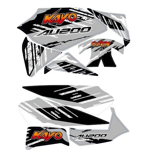 Kit completo grafiche adesivi - kit,