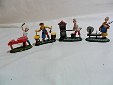 Lotto 4 Statuine Presepe vintage Statuette plastica 7 cm