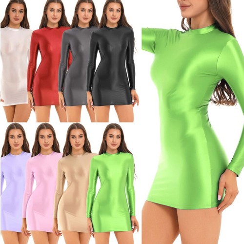 Mini abito donna olio lucido - mini,