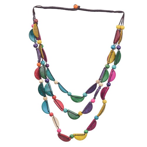Collana etnica con perline - collana,