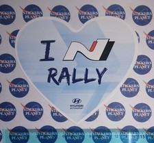 ADESIVO VINTAGE STICKER AUTOCOLLANT AUFKLEBER AUTO TUNING HYUNDAI I LOVE RALLY