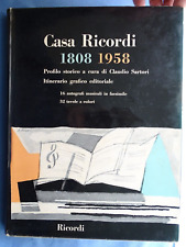 CASA RICORDI 1808/1958-PROFILO STORICO-ITINERARIO GRAFICO EDITORIALE-ILLUSTRATO