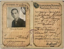 REGNO D’ITALIA FEDERAZIONE AUTONOMA ADDETTI TRASPORTI MARITTIMI AEREI ANMF 1927