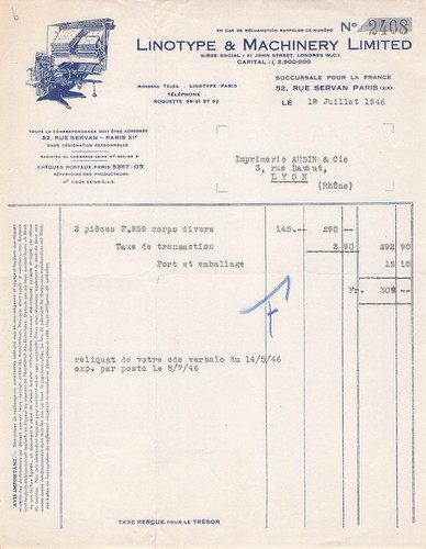 Paris imprimerie linotype - 75,