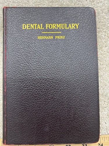 Dental formulary hermann prinz - formulary,