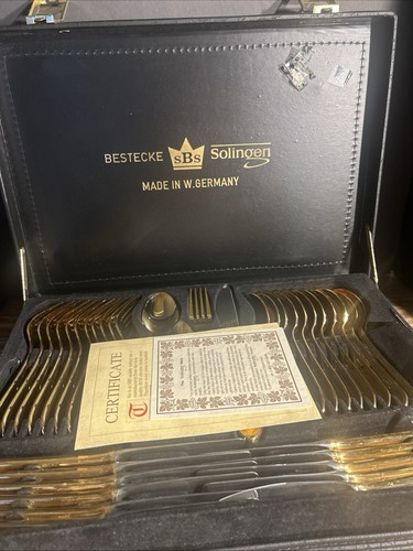 Bestecke solingen gold plated - solingen, gold-plated