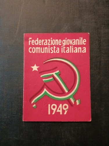 Italian communist youth card - italian,