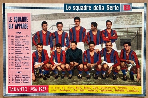 Taranto calcio cartoncino - calcio, -cartoncino