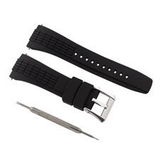 CINTURINO OROLOGIO GOMMA 26MM PER SEIKO VELATURA SRH006/SPC007 RIMOZIONE BARRA MOLLA