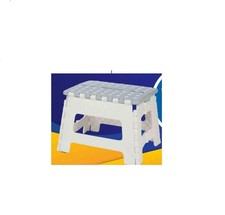 ALZATINA PIEGHEVOLE IN PLASTICA ROBUSTA PORTATA 100KG SGABELLO SEDIA BIMBI