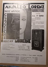 RADIO Pubblicità vintage anni