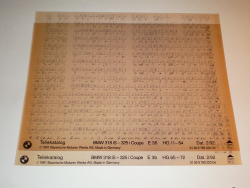 Catalogo ricambi microfich bmw - catalogo,