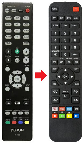 Telecomando adatto per denon - telecomando,
