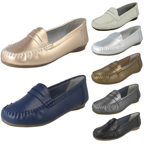 Scarpe pelle per donne - scarpe, in