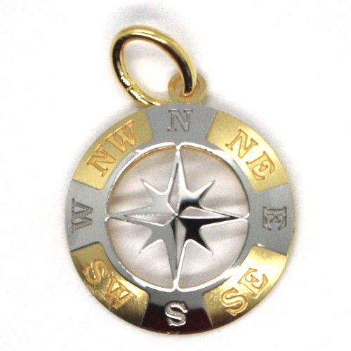 Ciondolo oro giallo bianco - ,