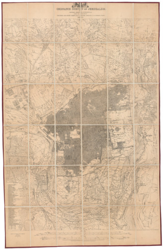 1865 mappa gerusalemme - gerusalemme, per