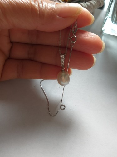 Collana grande perla - grande, fiume