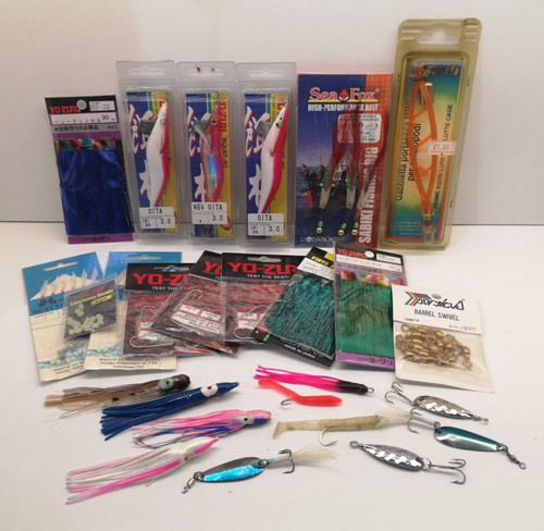 Lotto stock materiale pesca - stock,