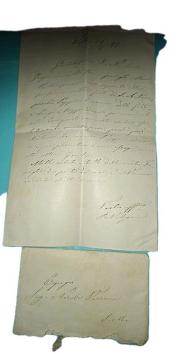 1897 manoscritto lettera - manoscritto, valle