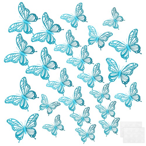 Butterflies wall - butterflies, 3d