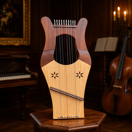 Arpa lira legno - , palissandro