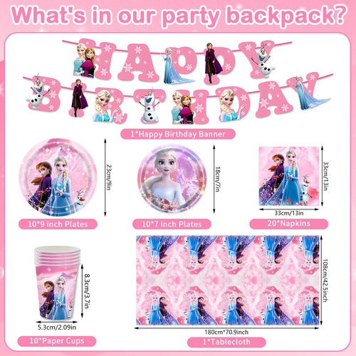 Kit compleanno frozen bambina - kit,