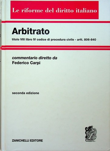 Arbitrato titolo viii - titolo,