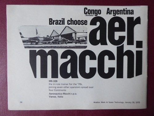 1970 pub aermacchi - pub, mb-326