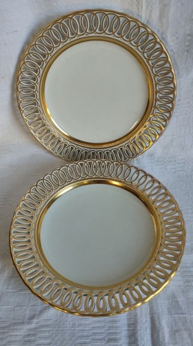 Antique pair empire porcelain - antique,