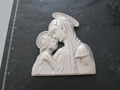Vintage placca madonna con - -,